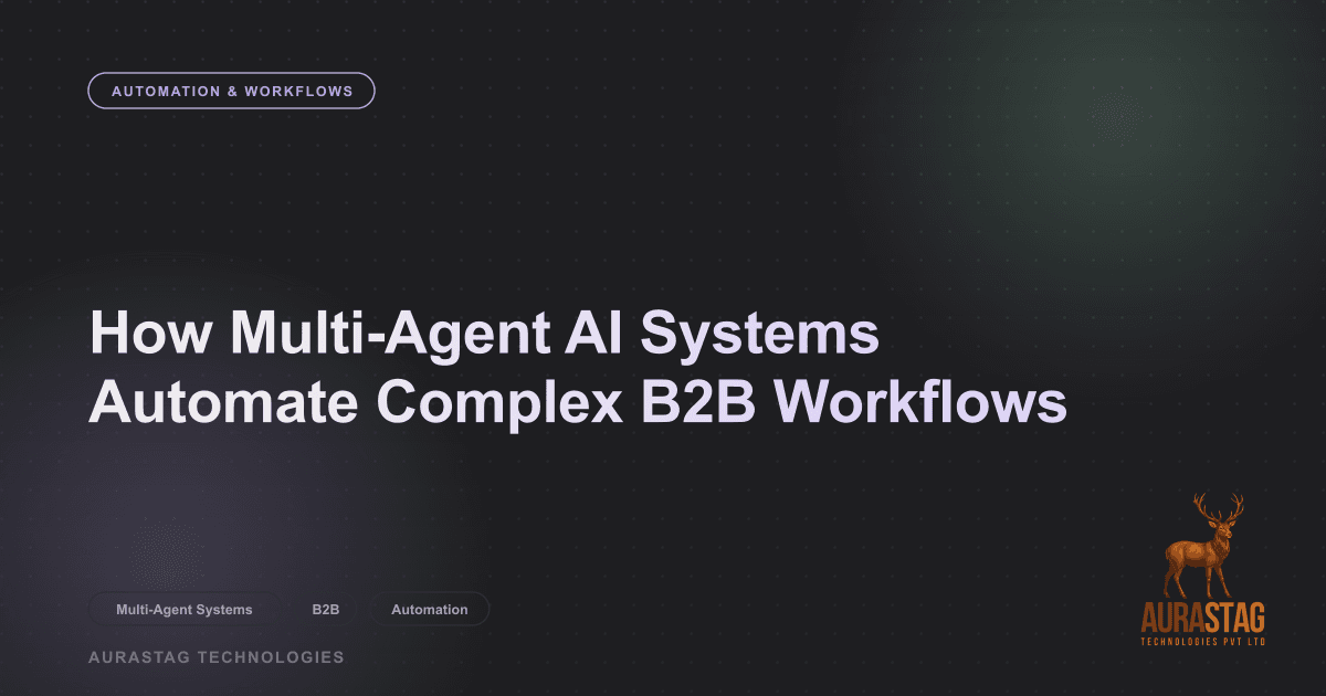 How Multi-Agent AI Systems Automate Complex B2B Workflows